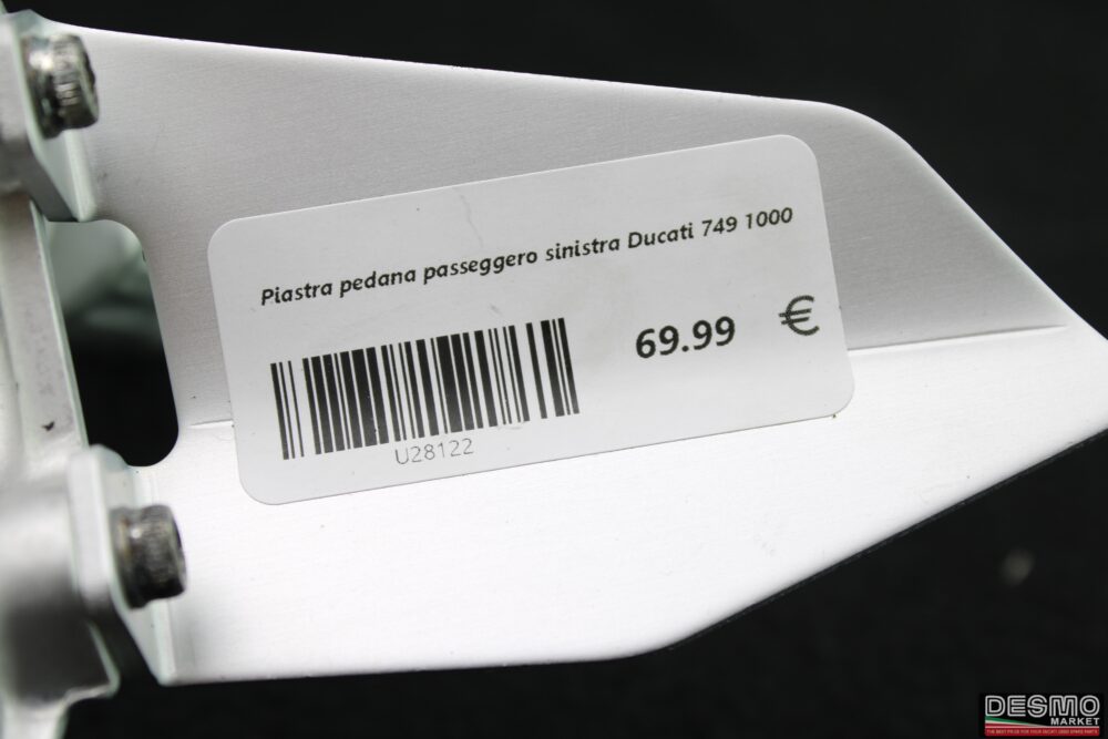 Piastra pedana passeggero sinistra Ducati 749 1000 - immagine 6