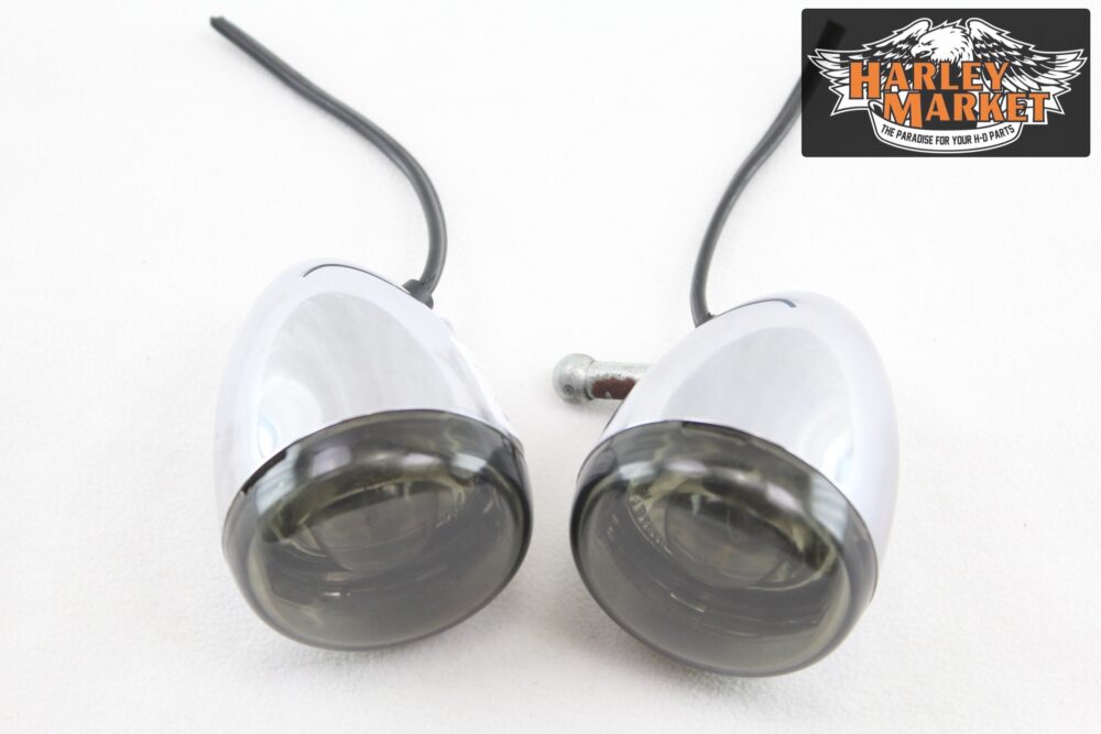Frecce anteriori lenti fumé Harley Davidson Sportster - immagine 2