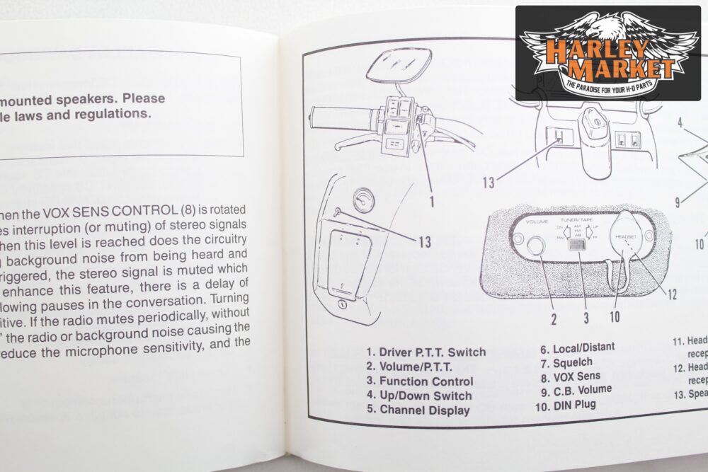 Manuale Harley Davidson Motorcycles 1992 premium sound system - immagine 2