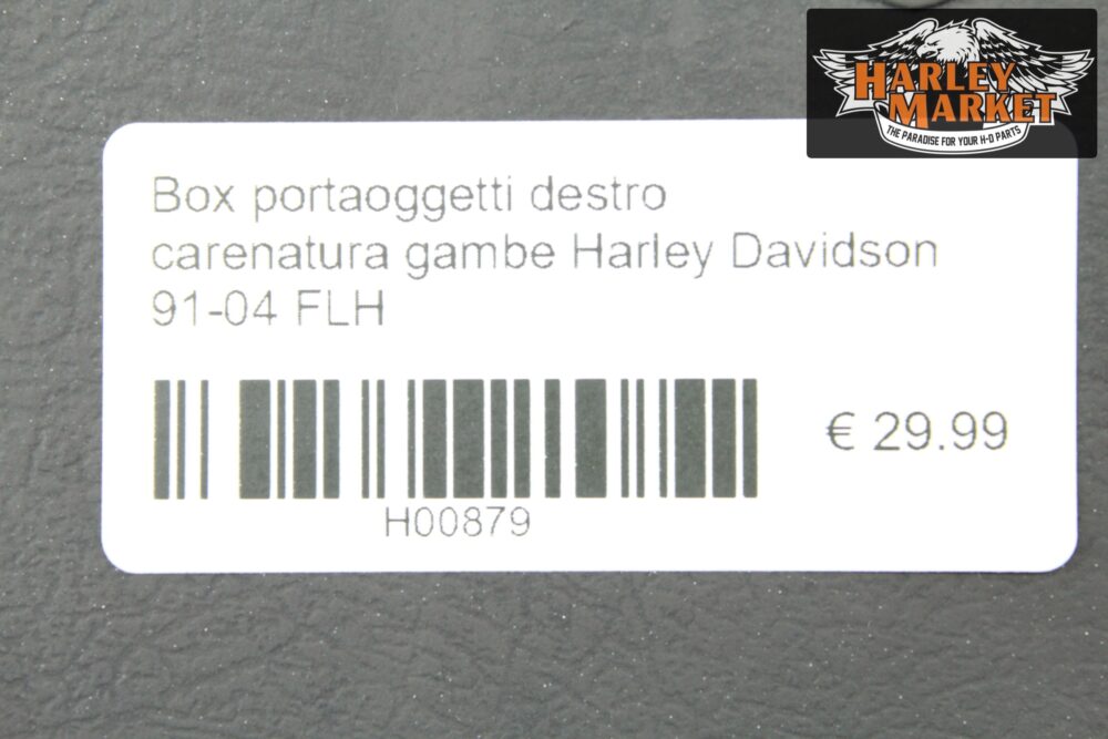 Box portaoggetti destro carenatura gambe Harley Davidson 91-04 FLH - immagine 7