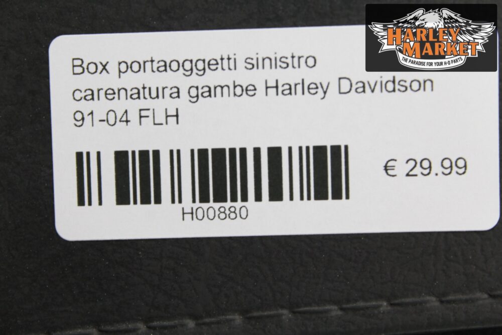 Box portaoggetti sinistro carenatura gambe Harley Davidson 91-04 FLH - immagine 7