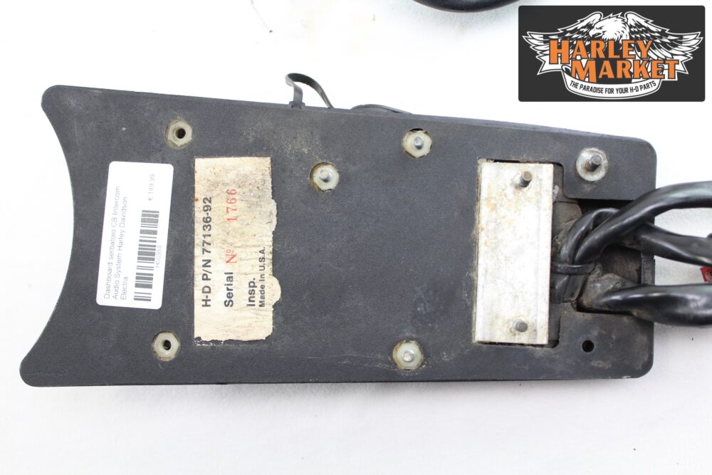 Dashboard serbatoio CB Intercom Audio System Harley Davidson Electra - immagine 7