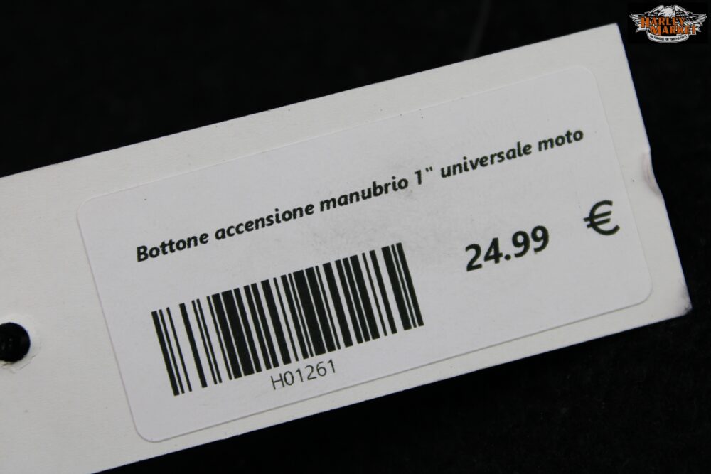 Bottone accensione manubrio 1" universale moto - immagine 4