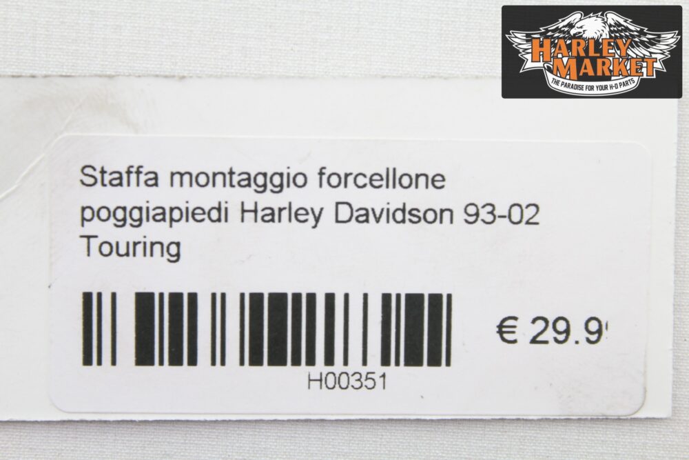 Staffa montaggio forcellone poggiapiedi Harley Davidson 93-02 Touring - immagine 5