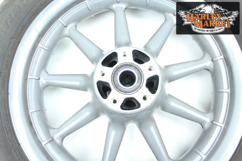 Cerchio anteriore 9 razze 16x3 Harley Davidson 00-08 Touring - immagine 4