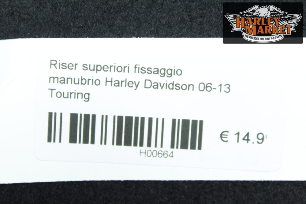 Riser superiori fissaggio manubrio Harley Davidson 06-13 Touring - immagine 4