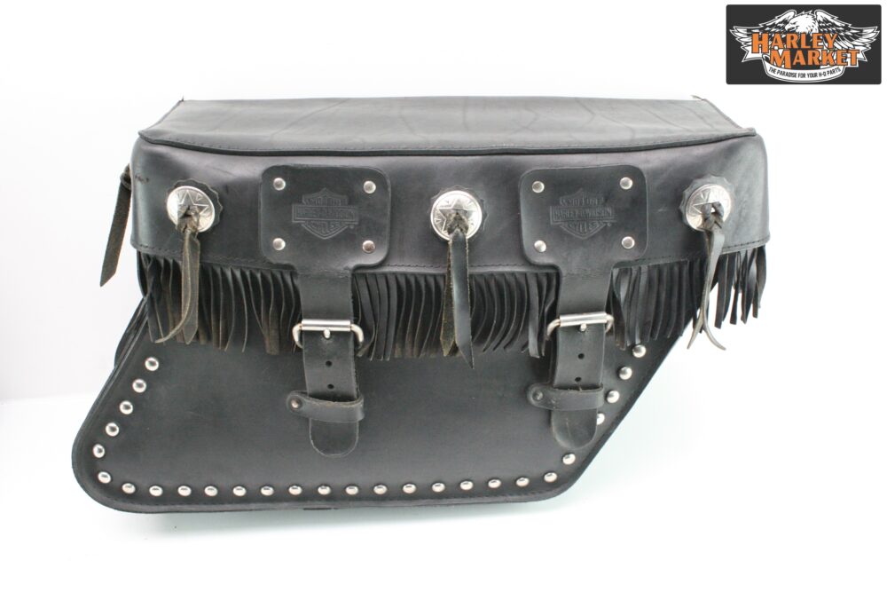 Borse vintage Big Bertha complete di telaietti Harley Davidson Softail - immagine 4