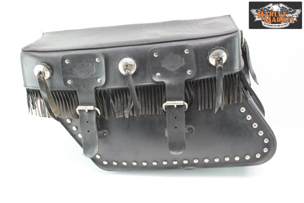 Borse vintage Big Bertha complete di telaietti Harley Davidson Softail - immagine 5