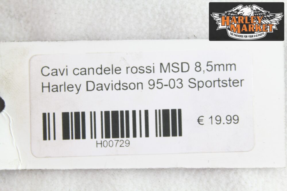 Cavi candele rossi MSD 8,5mm Harley Davidson 95-03 Sportster - immagine 3