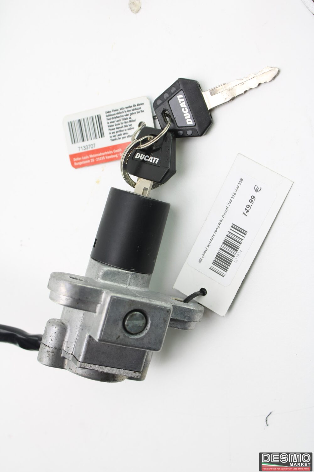 Kit chiavi serrature completo Ducati 748 916 996 998 - immagine 4