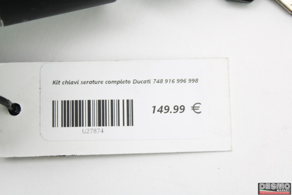 Kit chiavi serrature completo Ducati 748 916 996 998 - immagine 8