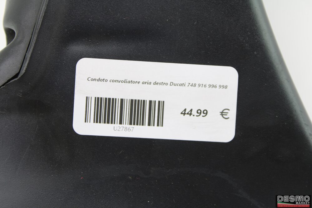 Condotto convogliatore aria destro Ducati 748 916 996 998 - immagine 9
