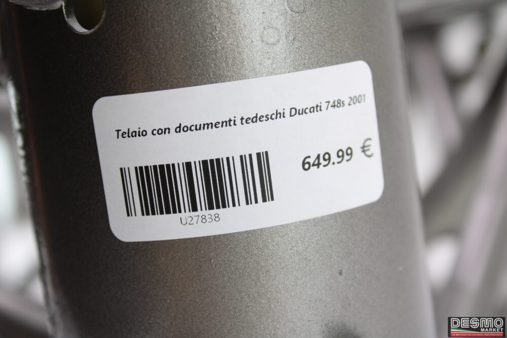 Telaio con documenti tedeschi Ducati 748s 2001 - immagine 11