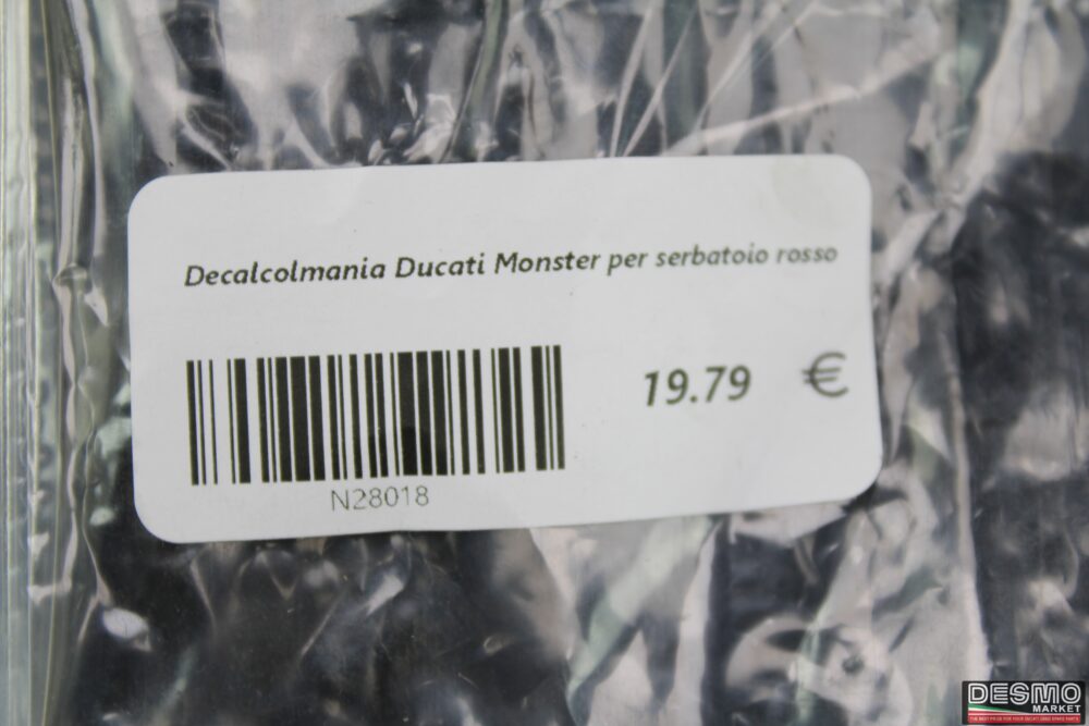 Decalcolmania Ducati Monster per serbatoio rosso - immagine 4