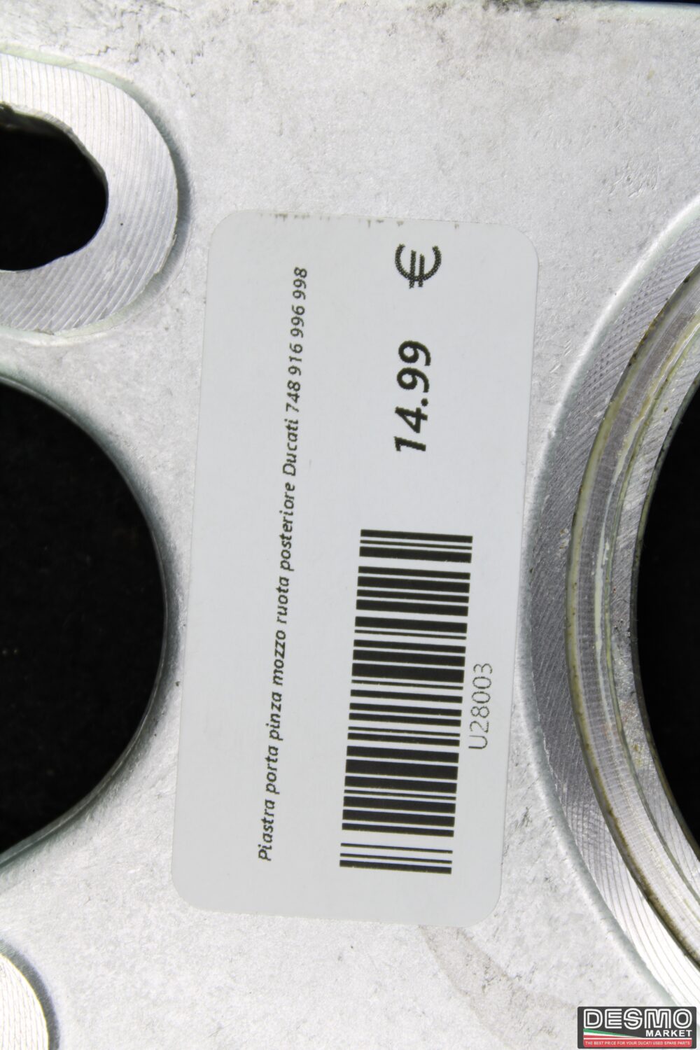 Piastra porta pinza mozzo ruota posteriore Ducati 748 916 996 998 - immagine 7