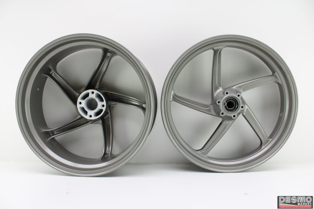 Cerchi ruote marchesini 5 razze Ducati 748 916 996 998 S4R - immagine 2