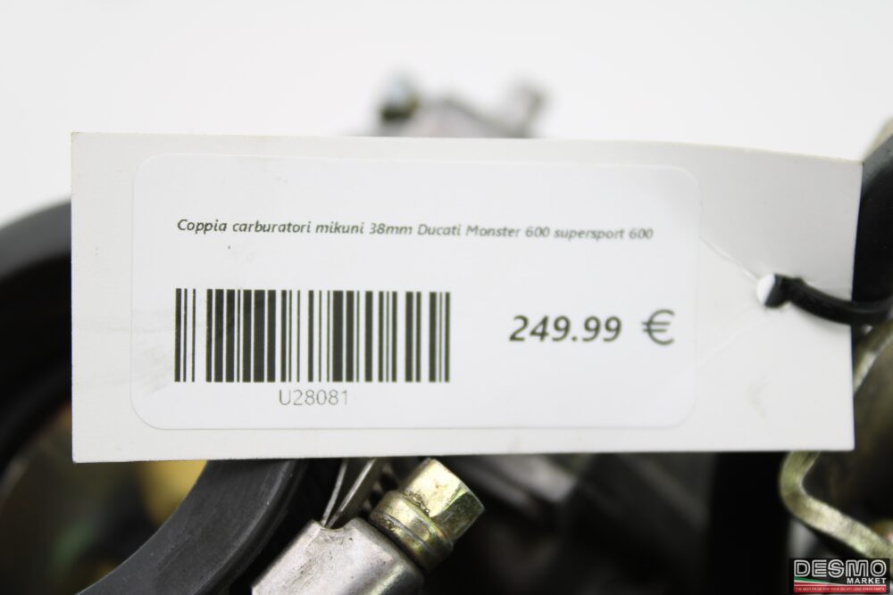 Coppia carburatori mikuni 38mm Ducati Monster 600 supersport 600 - immagine 11