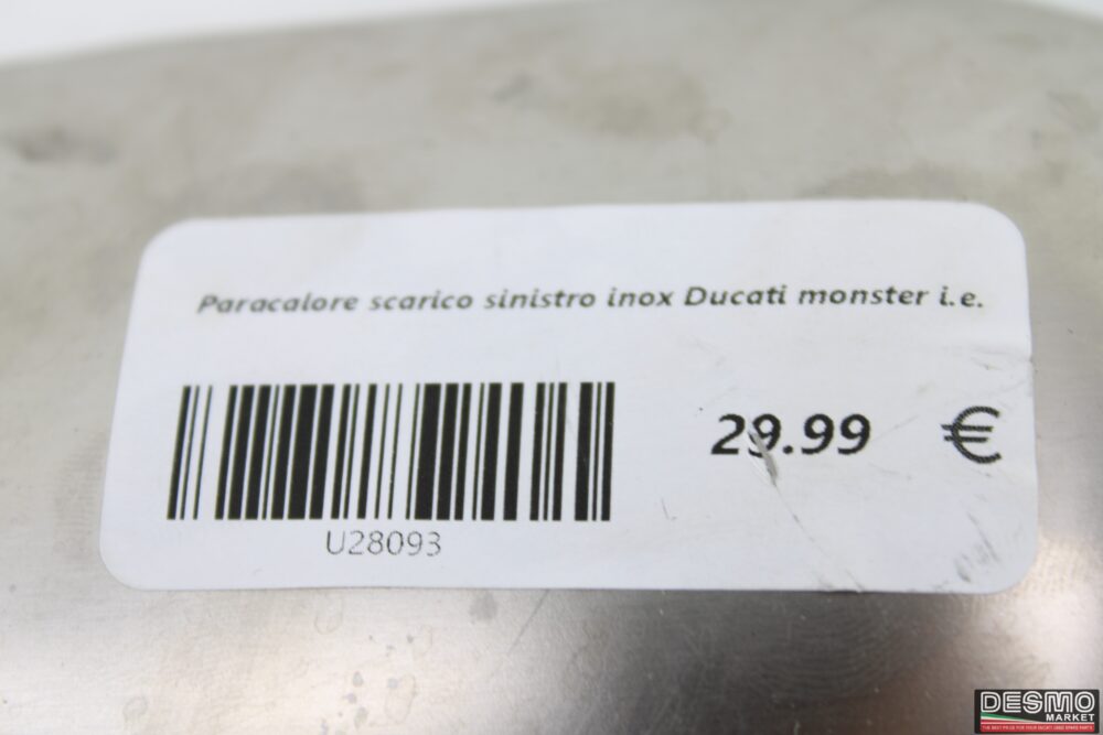 Paracalore scarico sinistro inox Ducati monster i.e. - immagine 5