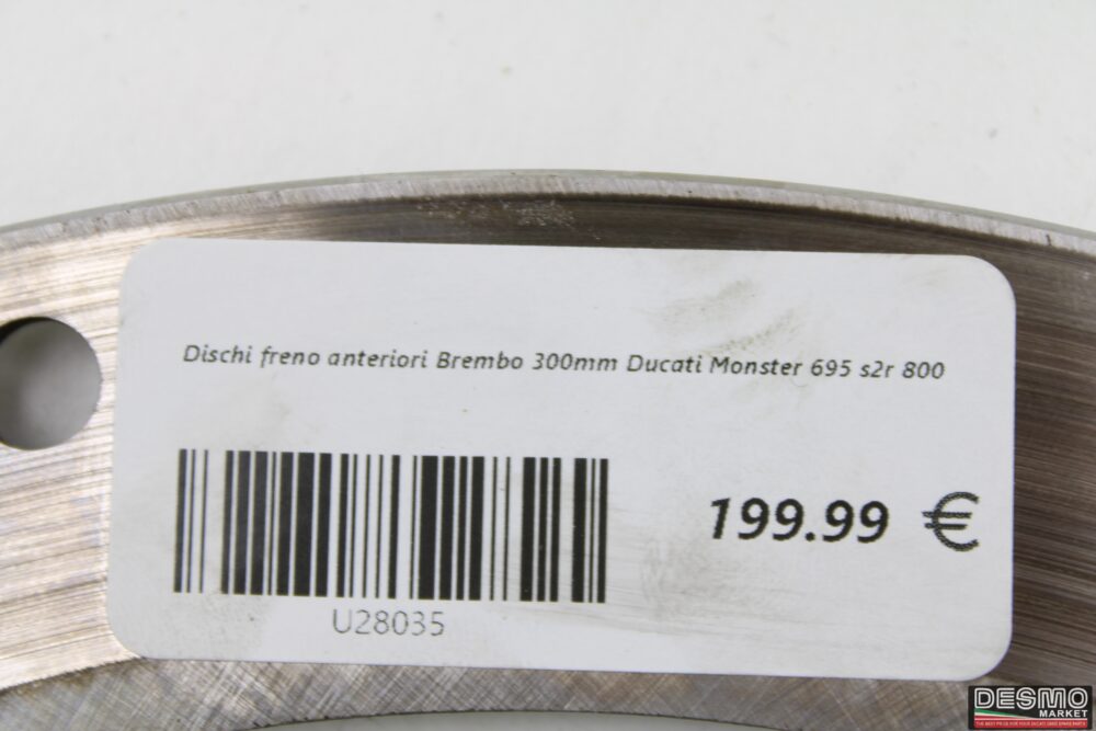 Dischi freno anteriori Brembo 300mm Ducati Monster 695 s2r 800 - immagine 11