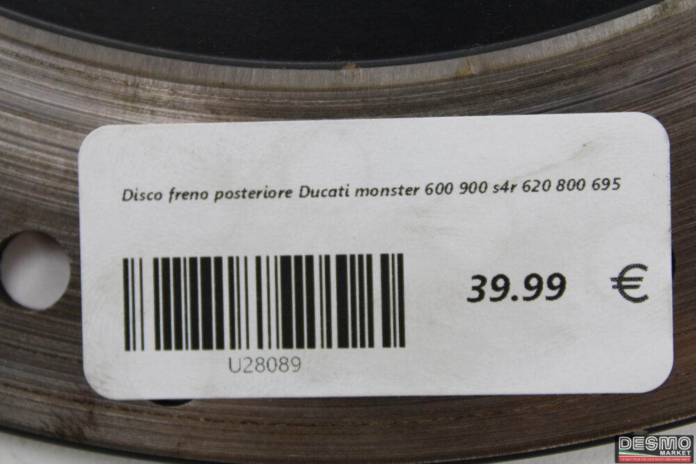 Disco freno posteriore Ducati monster 600 900 s4r 620 800 695 - immagine 6