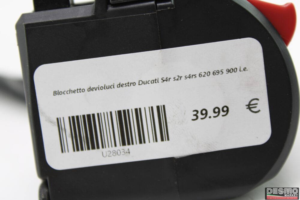 Blocchetto devioluci destro Ducati S4r s2r s4rs 620 695 900 i.e. - immagine 6
