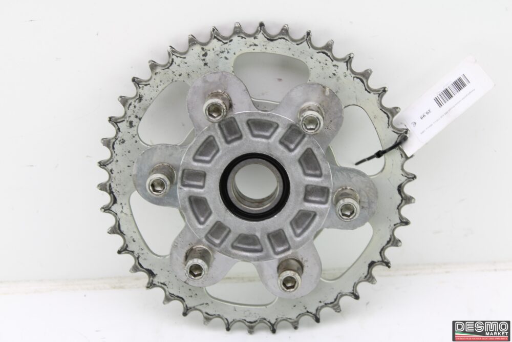 Flangia porta corona Ducati 695 620 750 i.e. 900 i.e. 1000 - immagine 2
