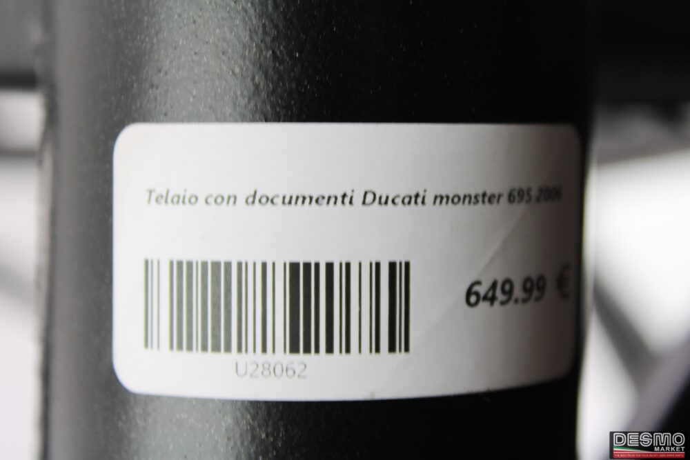 Telaio con documenti Ducati monster 695 2006 - immagine 12