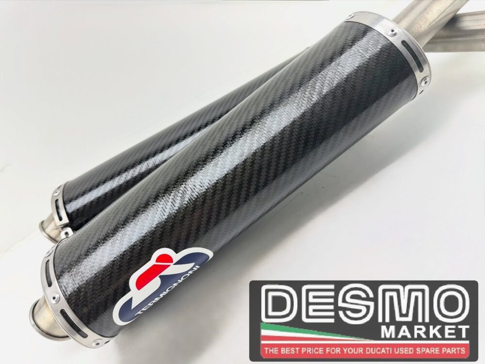 Silenziatori finali Termignoni carbonio 45mm Ducati 748 916 996 998 - immagine 3