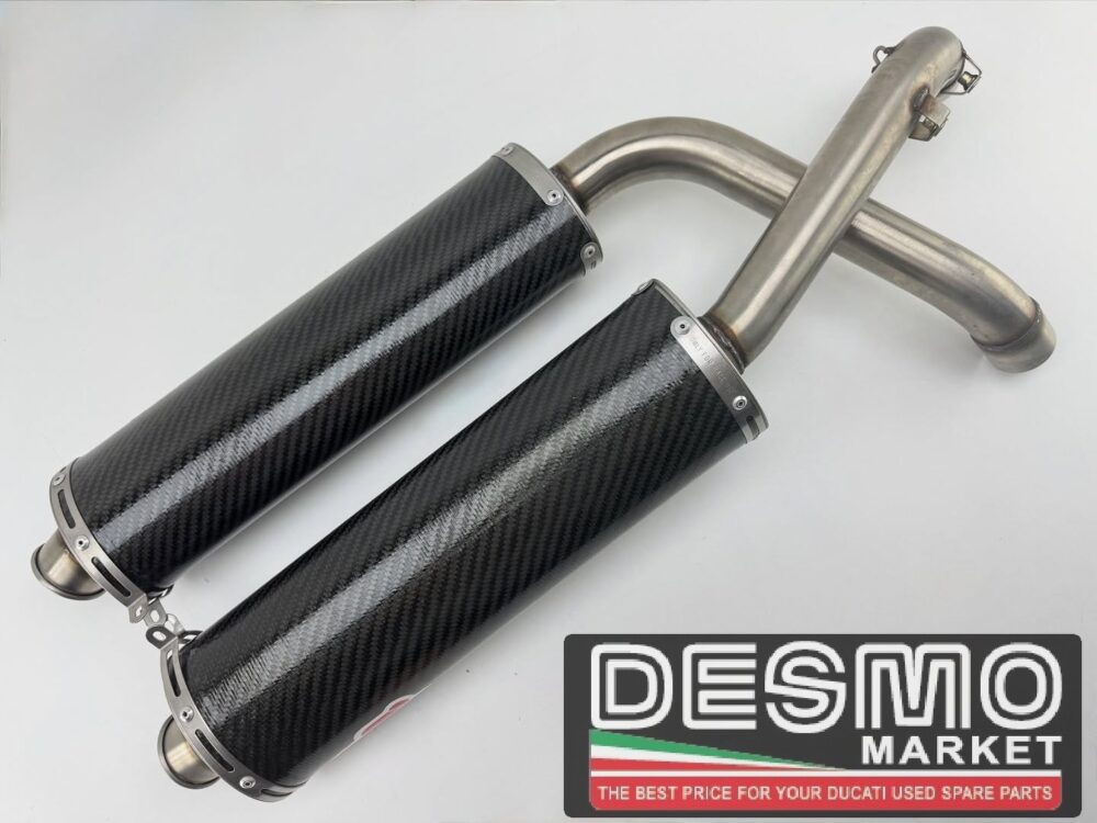 Silenziatori finali Termignoni carbonio 45mm Ducati 748 916 996 998 - immagine 6