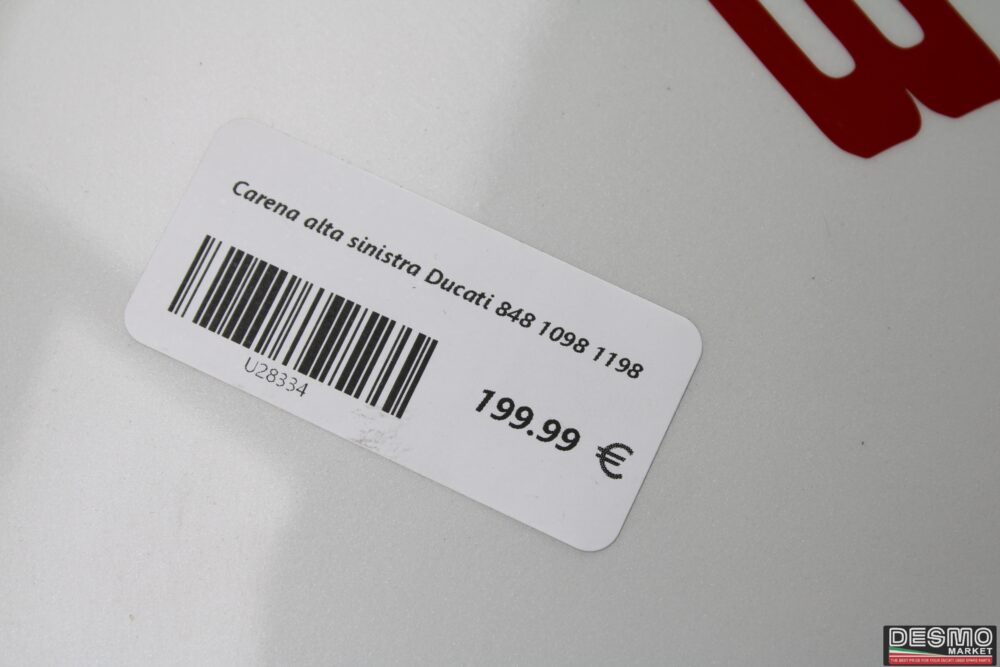 Carena alta sinistra Ducati 848 1098 1198 - immagine 9