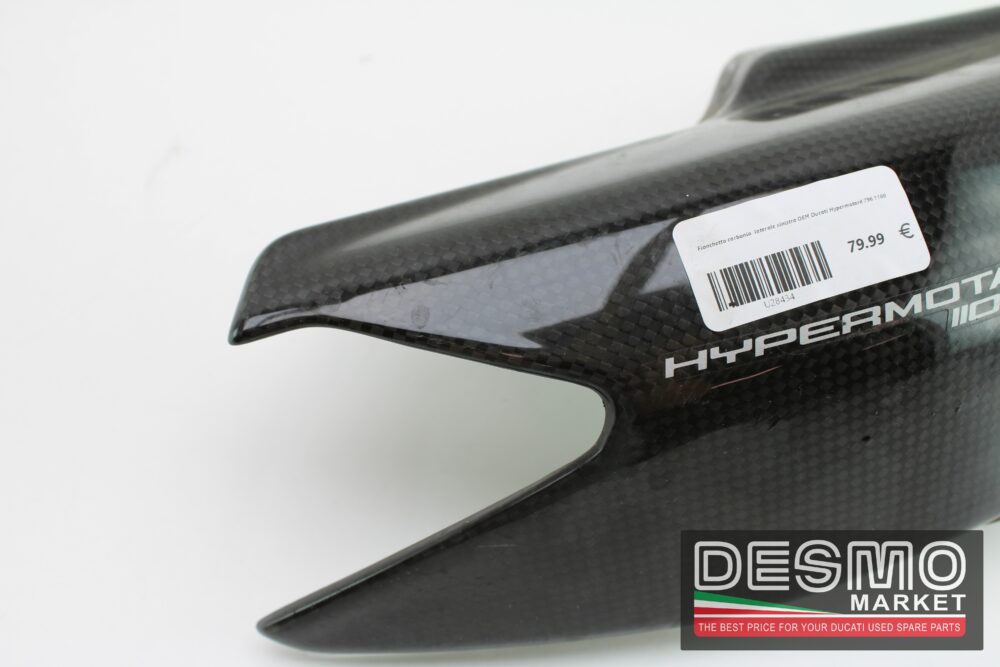 Fianchetto carbonio  laterale sinistra OEM Ducati Hypermotard 796 1100 - immagine 3