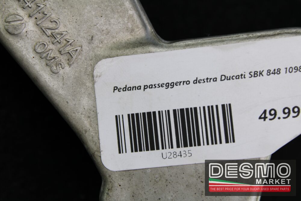 Pedana passeggerro destra Ducati SBK 848 1098 1198 - immagine 7