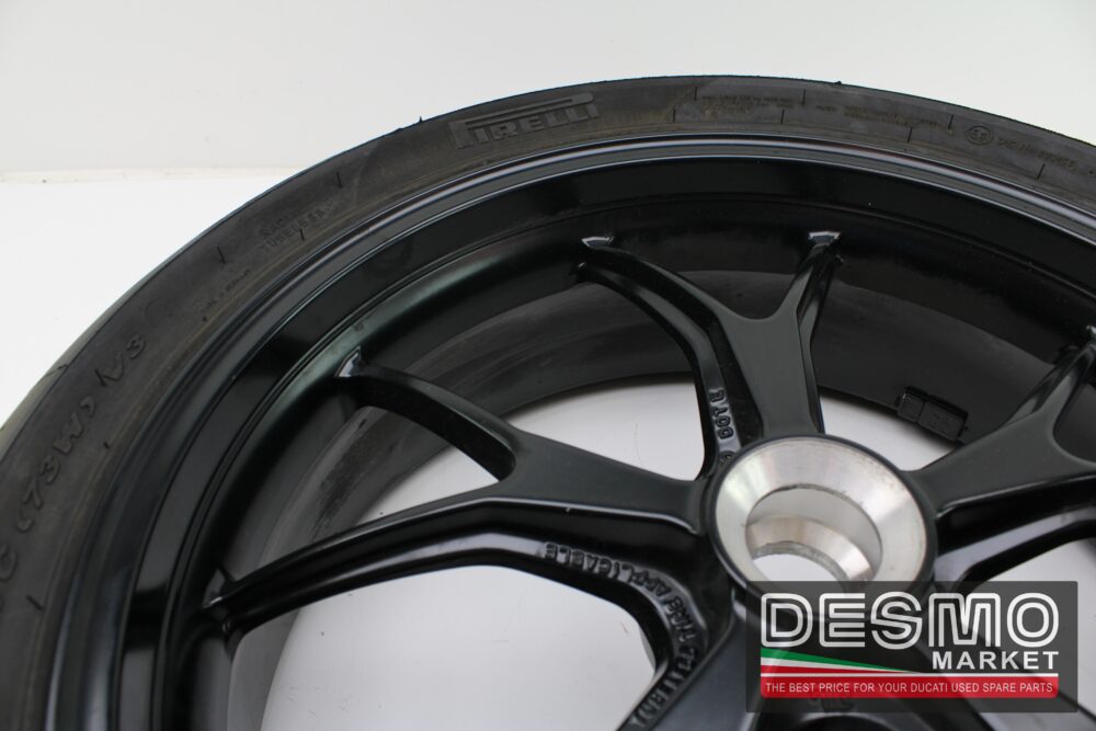 Cerchio posteriore Ducati 10 razze monta su molti modelli con perno picco - immagine 3