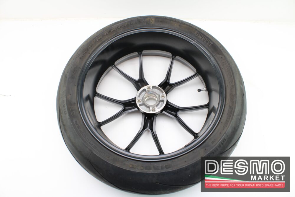 Cerchio posteriore Ducati 10 razze monta su molti modelli con perno picco - immagine 7