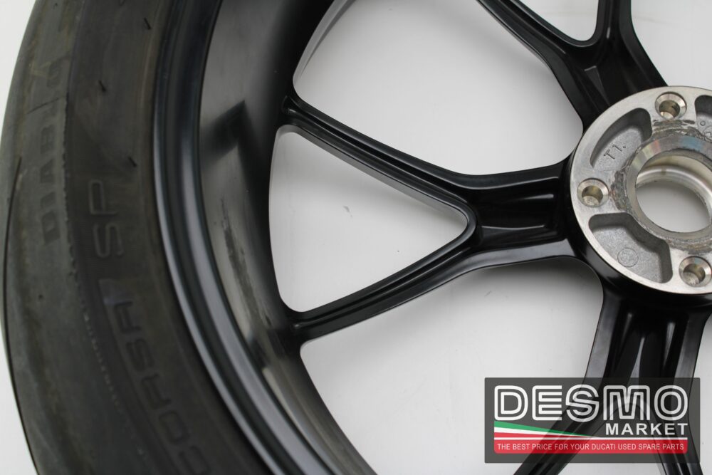 Cerchio posteriore Ducati 10 razze monta su molti modelli con perno picco - immagine 9