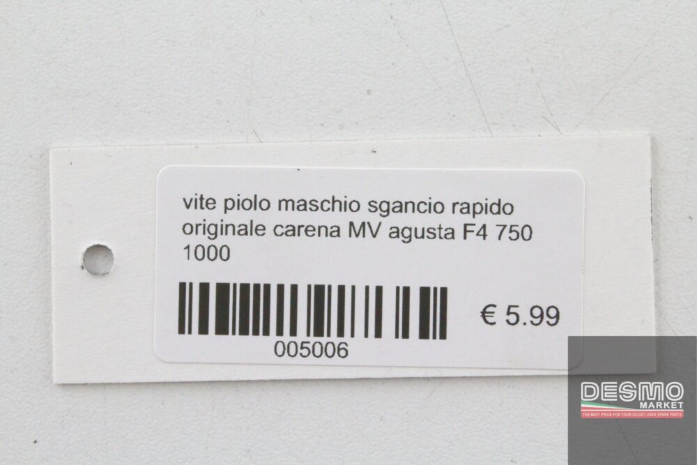 Vite piolo maschio sgancio rapido carene MV Agusta F4 750 1000 - immagine 3