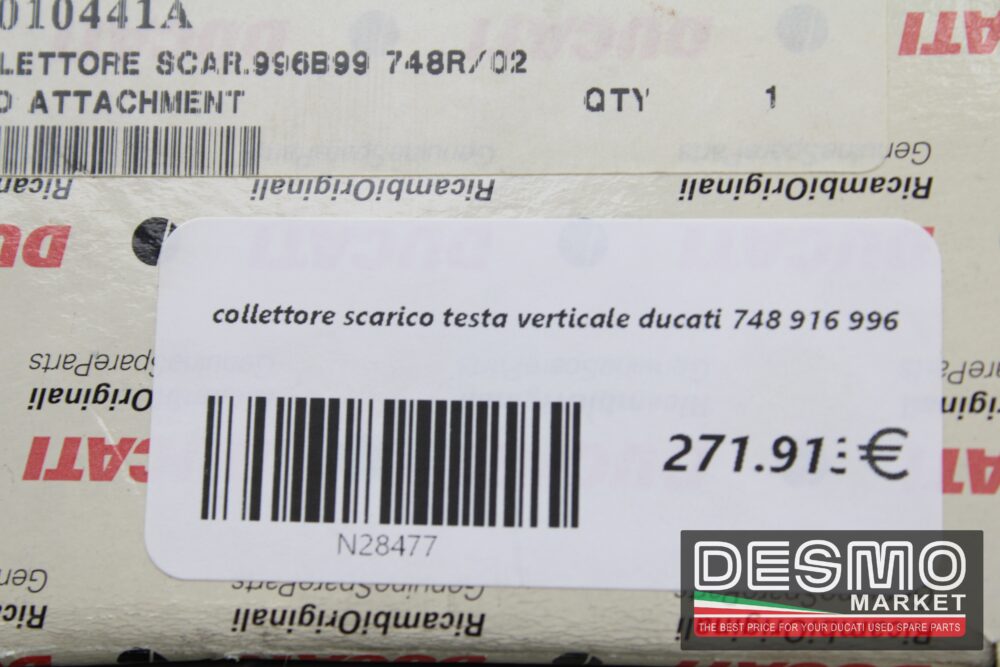 collettore scarico testa verticale ducati 748 916 996 - immagine 7