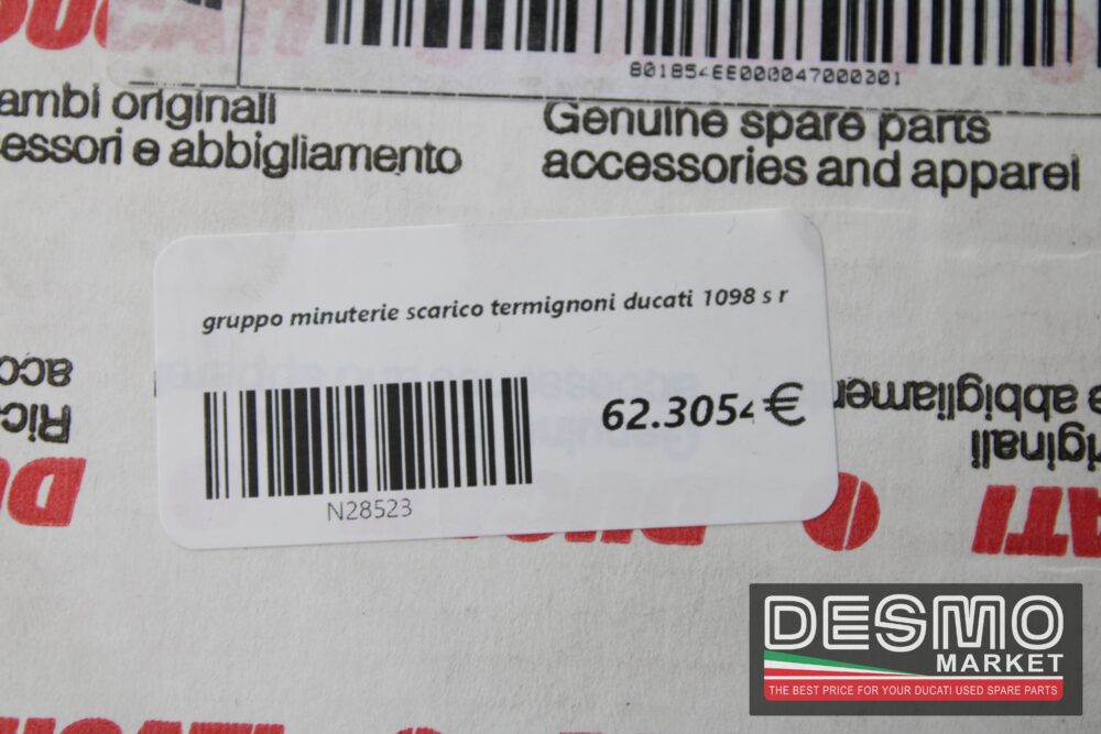 gruppo minuterie scarico termignoni ducati 1098 s r - immagine 5