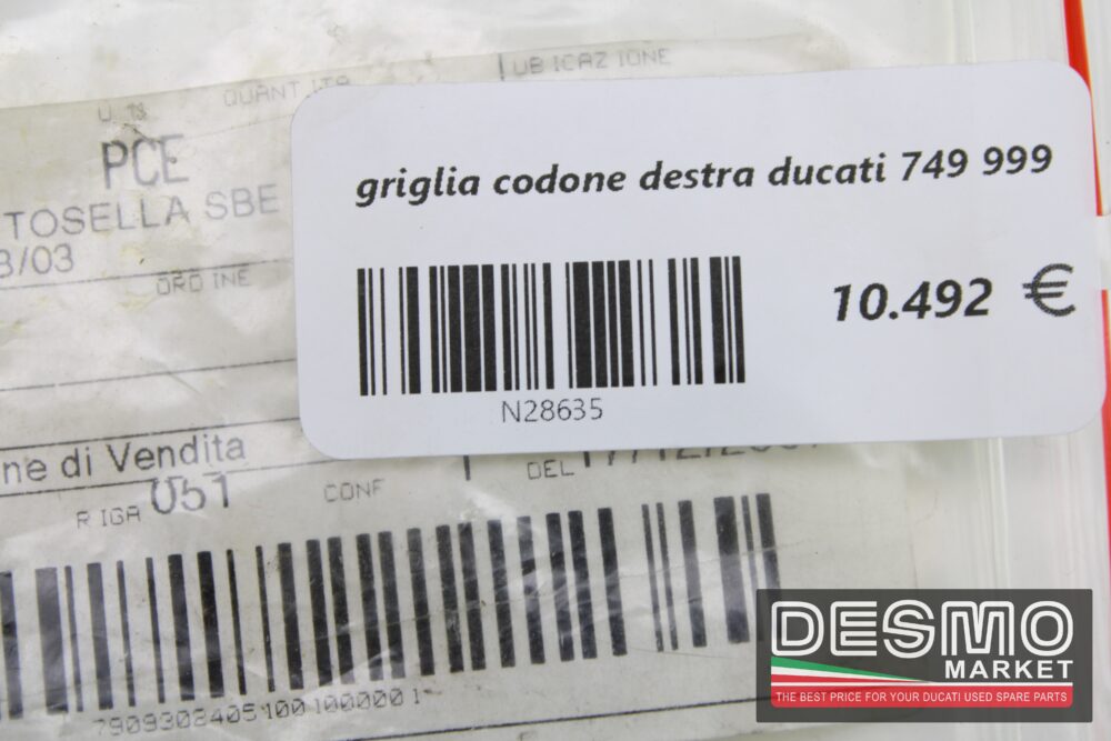 griglia codone destra ducati 749 999 - immagine 2