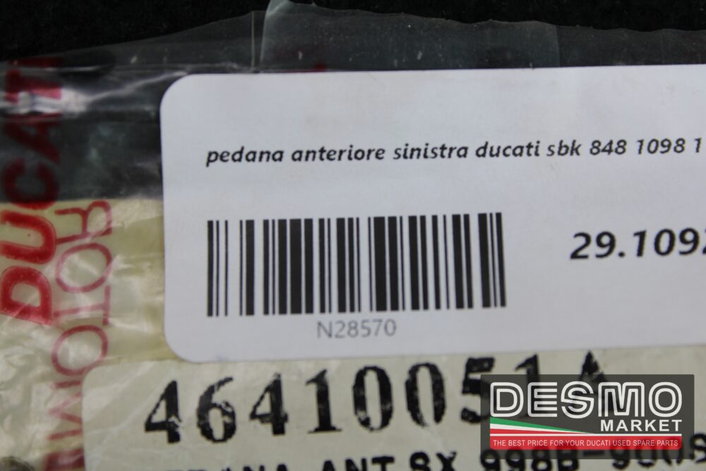 pedana anteriore sinistra ducati sbk 848 1098 1198 - immagine 3