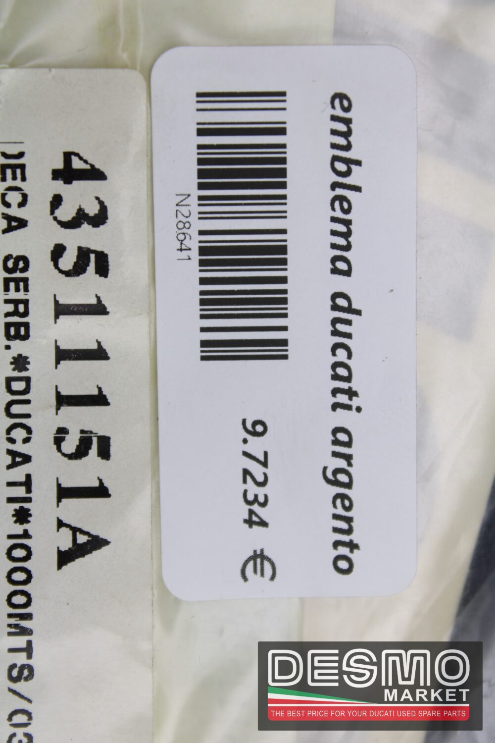 emblema ducati argento - immagine 5