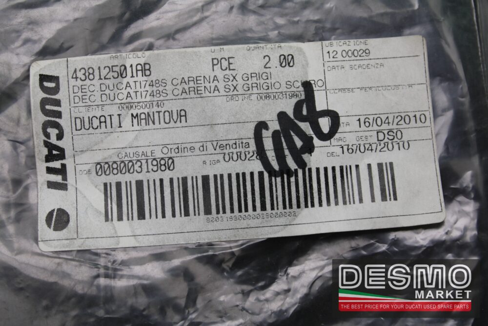 emblema sinistro ducati 748 s - immagine 2