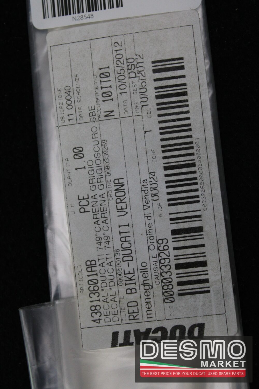 emblema ducati 749 grigio scur - immagine 2
