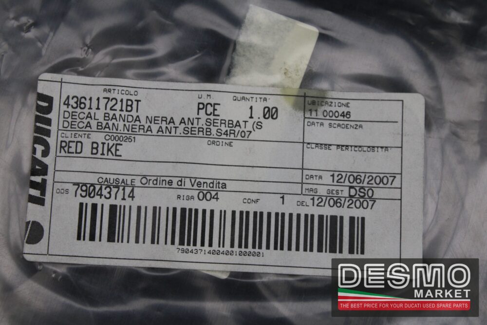 filetto nero ducati monster s4r - immagine 2