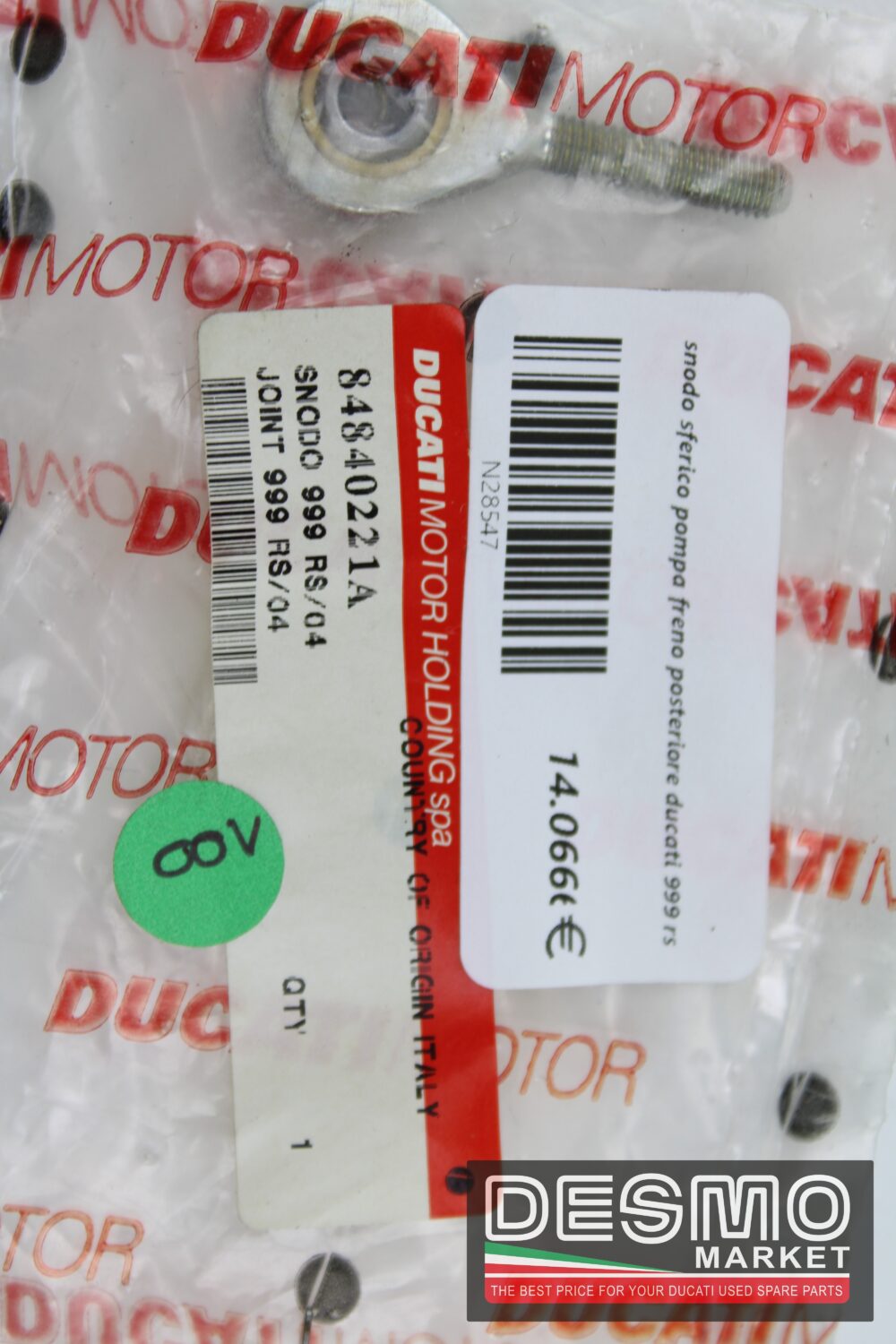 snodo sferico pompa freno posteriore ducati 999 rs - immagine 2