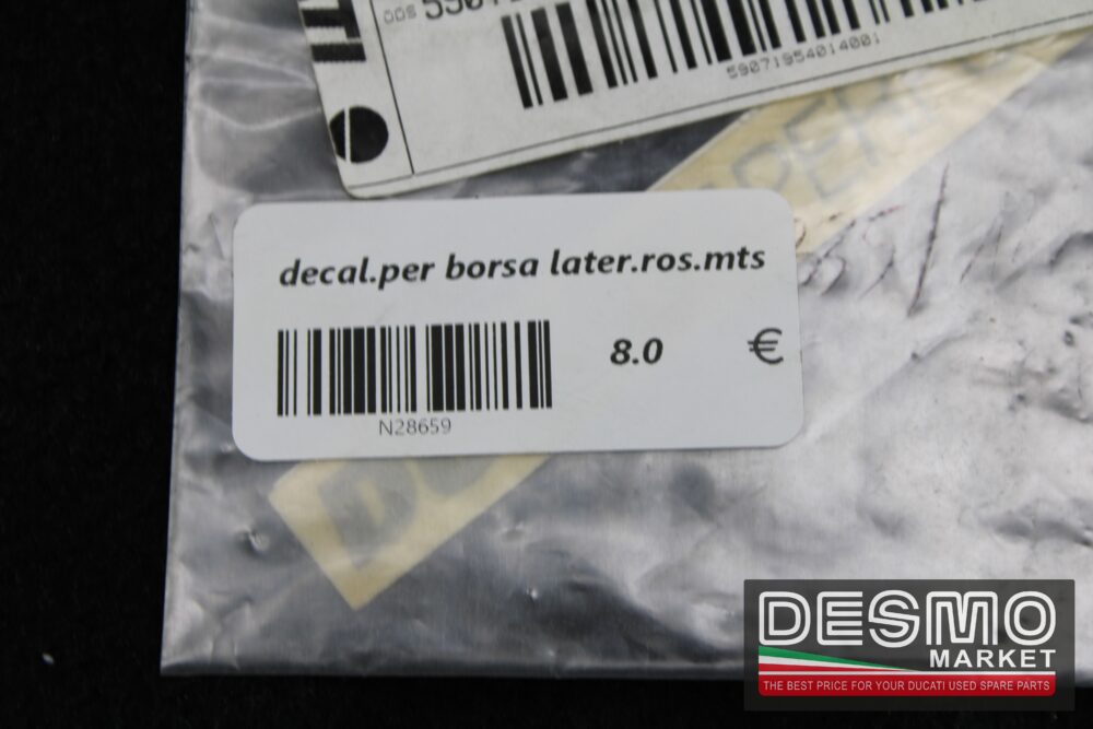 decalcomania per borsa laterale rossa multistrada 1000 1100 - immagine 2