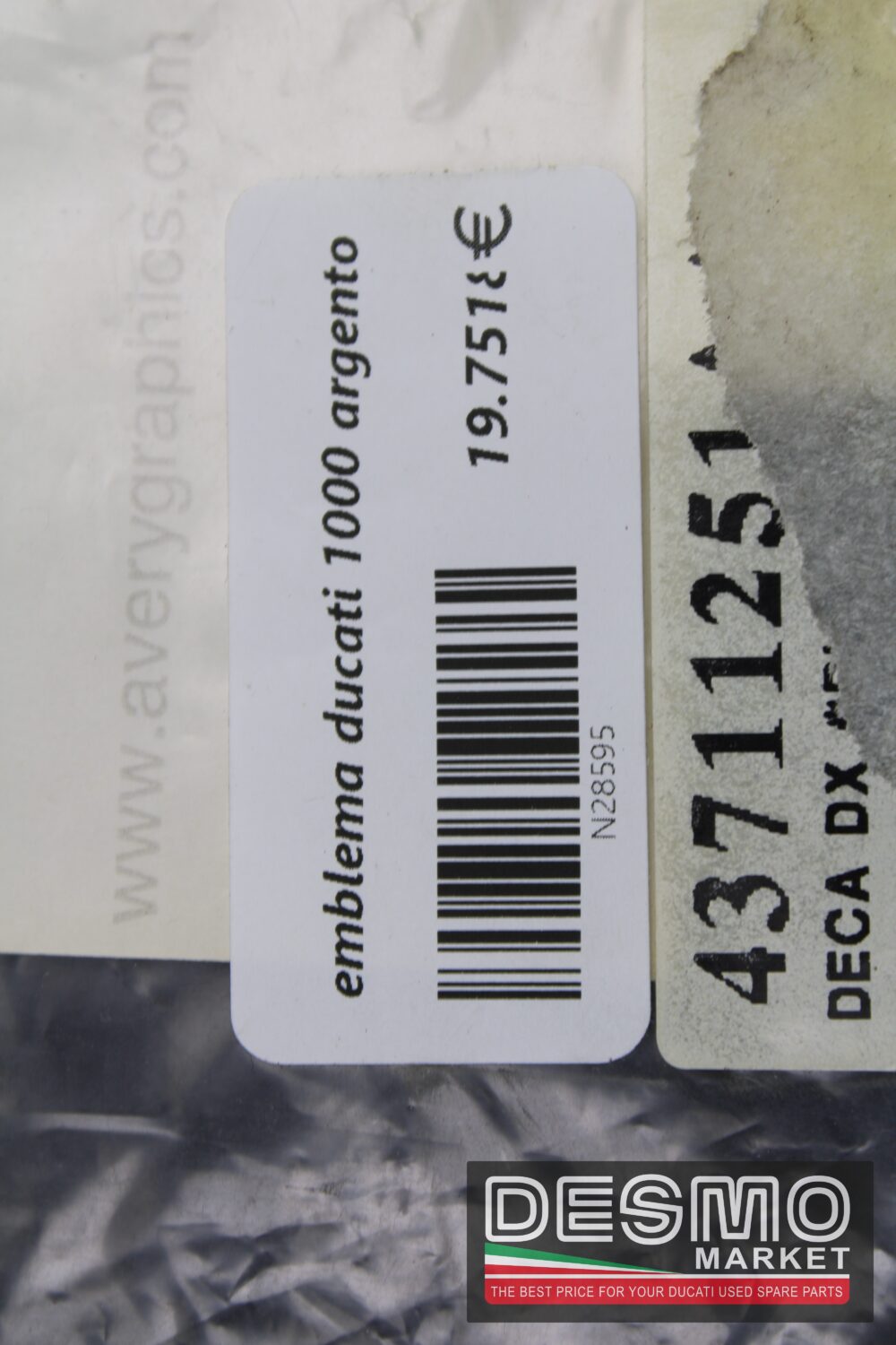 emblema ducati 1000 argento - immagine 2