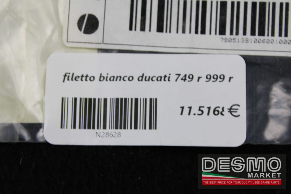 filetto bianco ducati 749 r 999 r - immagine 2