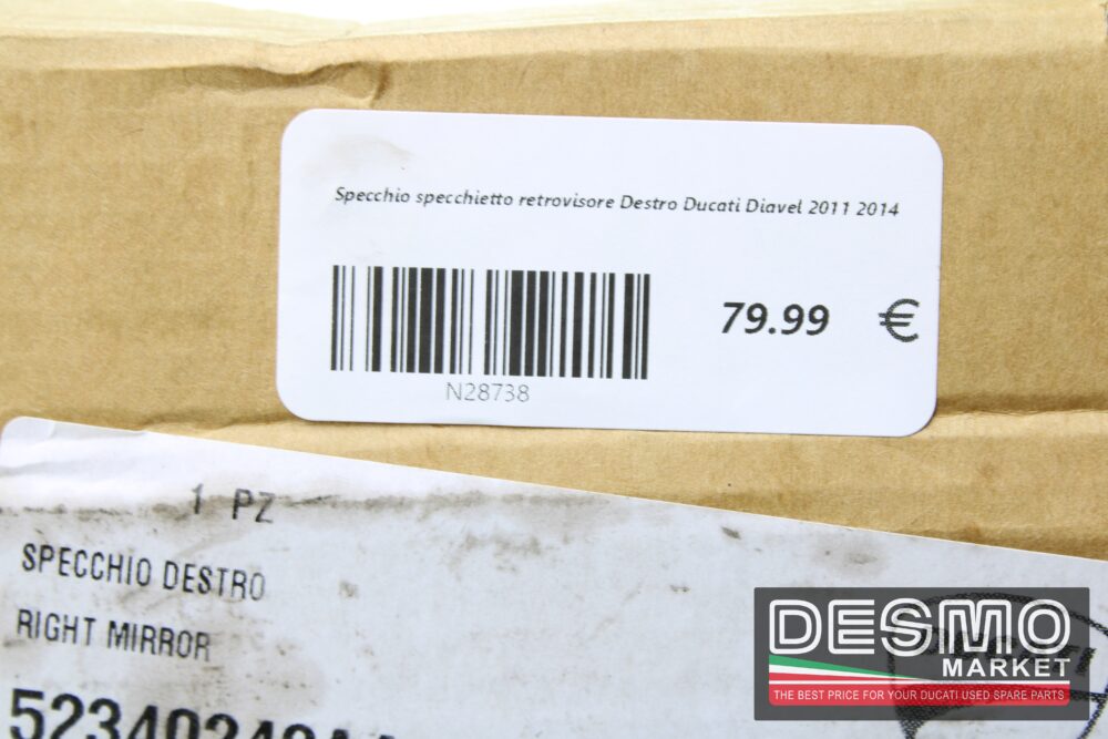 Specchio specchietto retrovisore Destro Ducati Diavel 2011 2014 - immagine 3