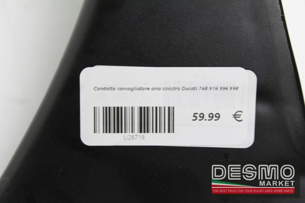 Condotto convogliatore aria sinistro Ducati 748 916 996 998 - immagine 4